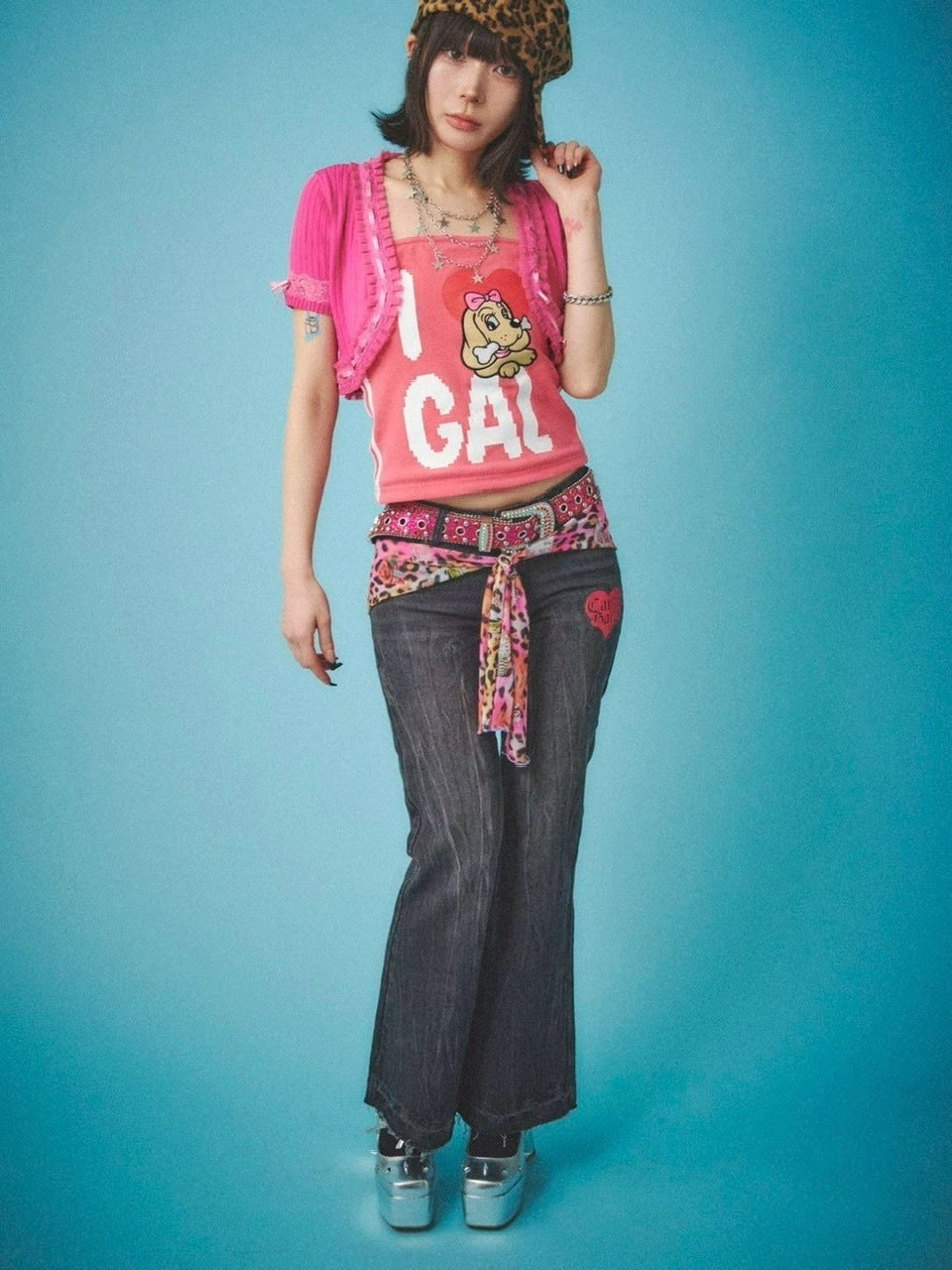 【GALFY】GALローライズフレアデニム