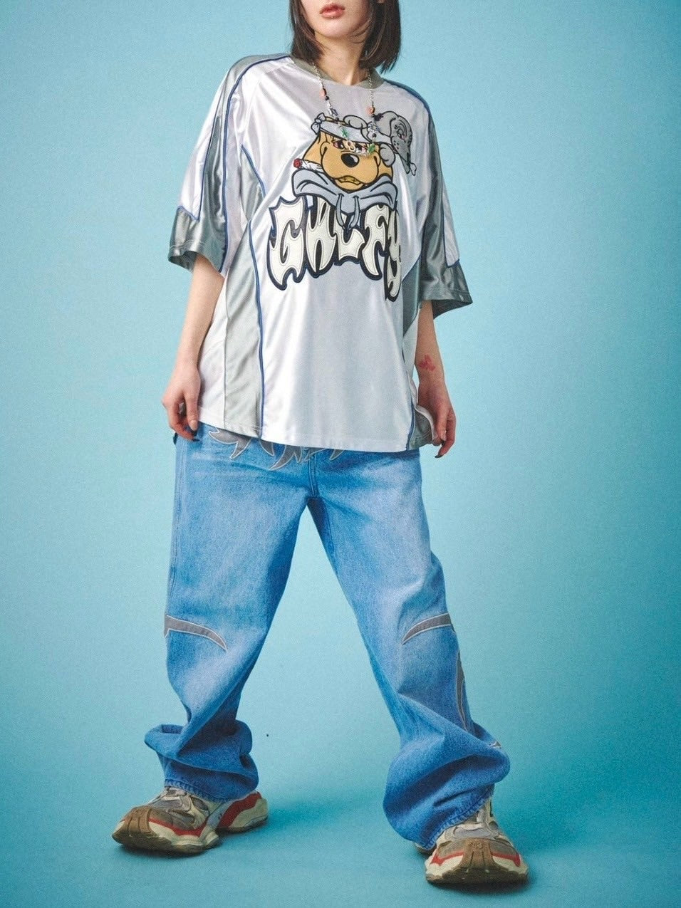 【GALFY】病みに争いしサイバーTシャツ