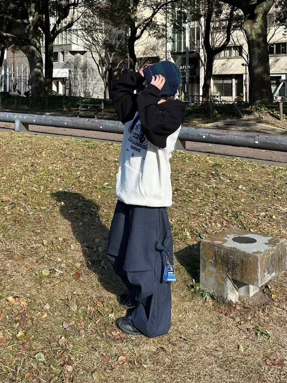 受注制【youll】stripe carpenter pants (2color)