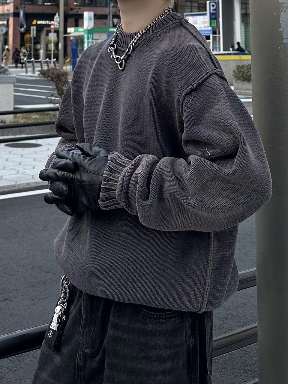 大阪店WEB限定【Chikashitsu +】pigment dyeing knit