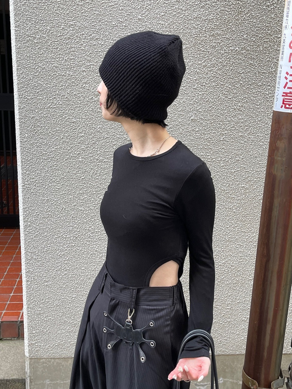 【oaks】side slit long sleeve (2color)