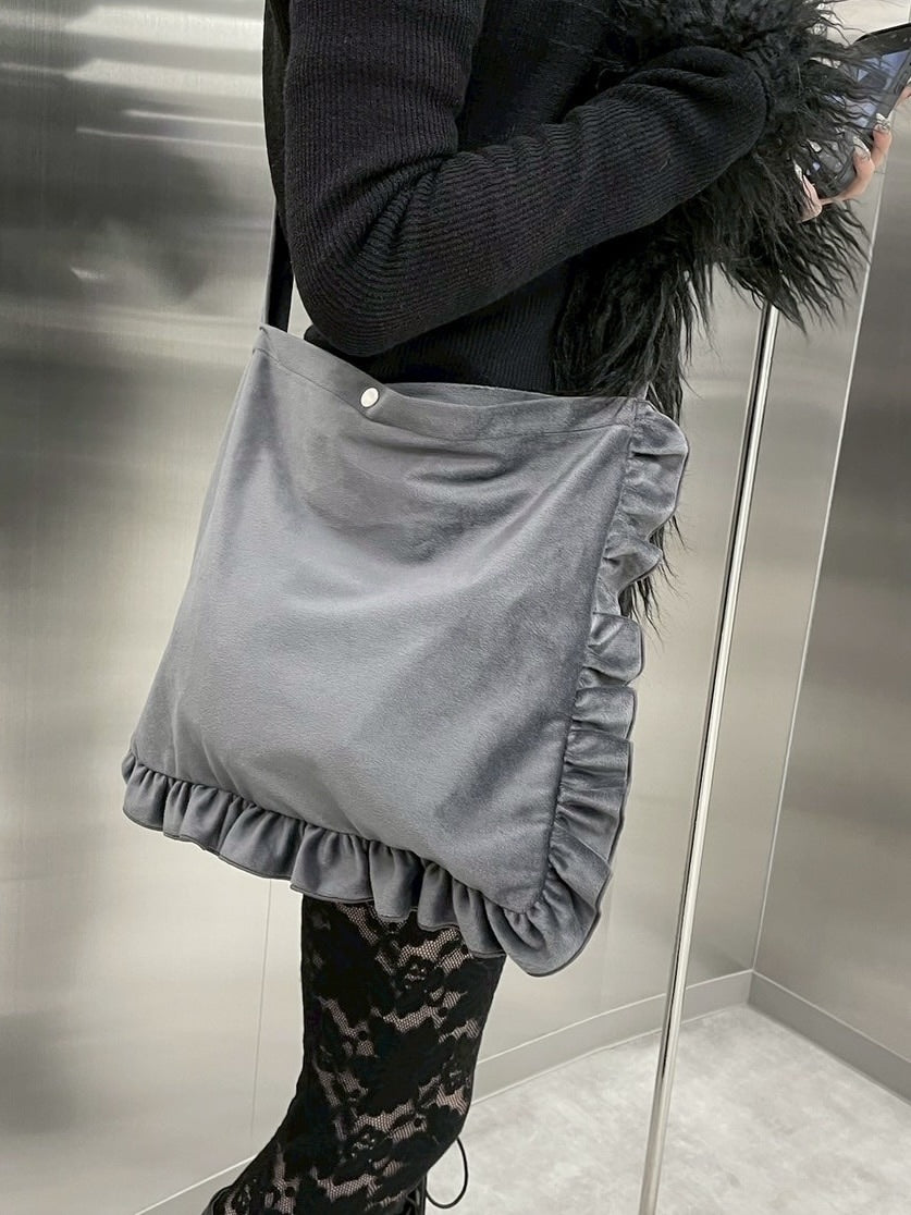 受注制【nmtc +】frill shoulder bag (2color)