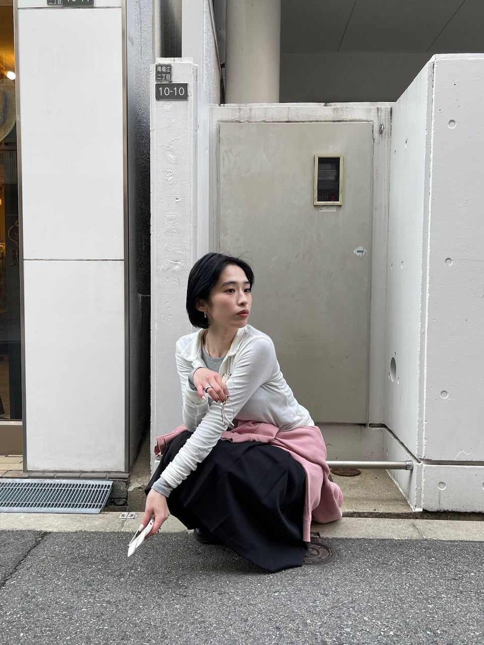 受注制【oaks】polo slim long sleeve (3color)