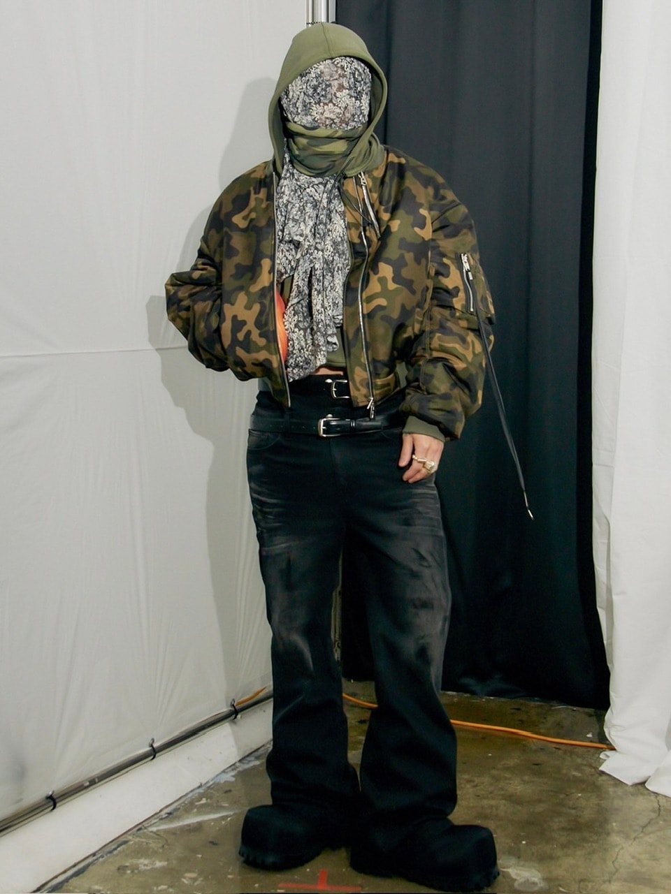 【ANOTHERYOUTH】double waist jeans