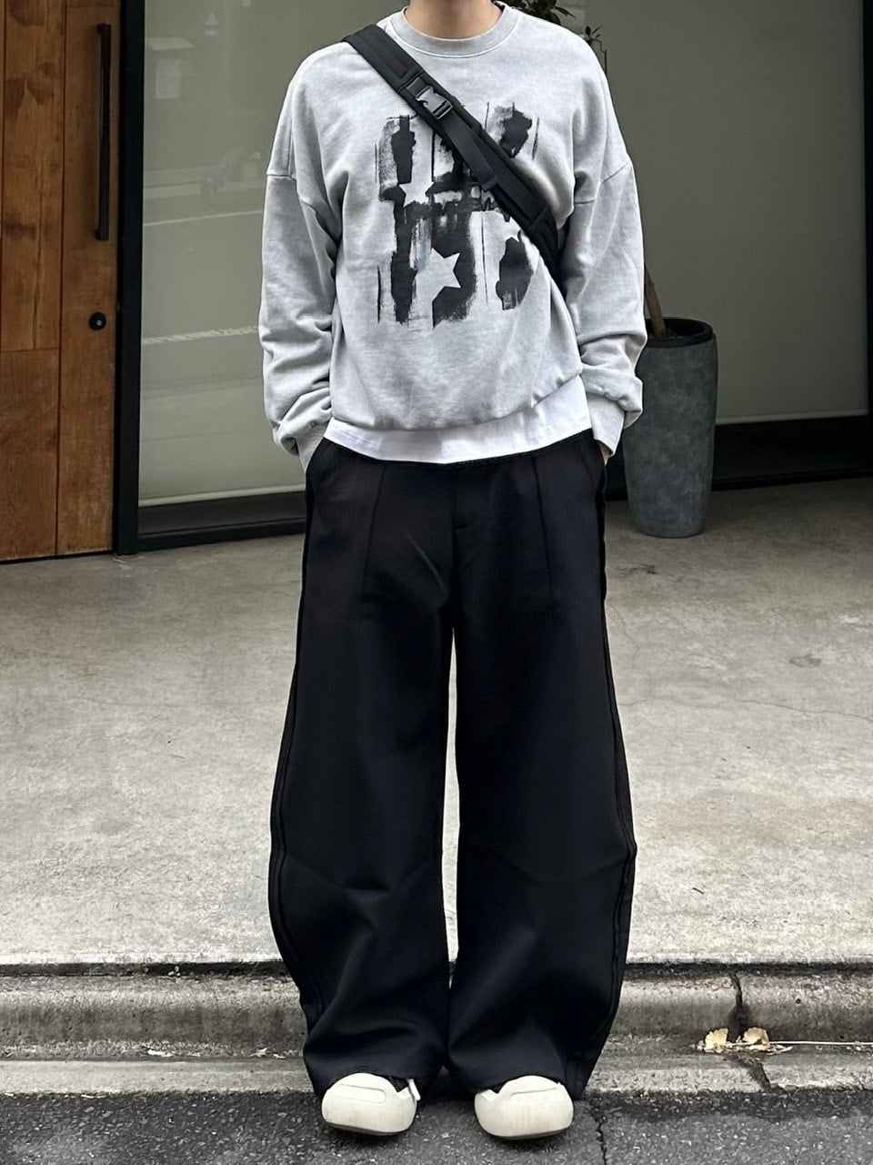 【youll】2tuck slit curve slacks