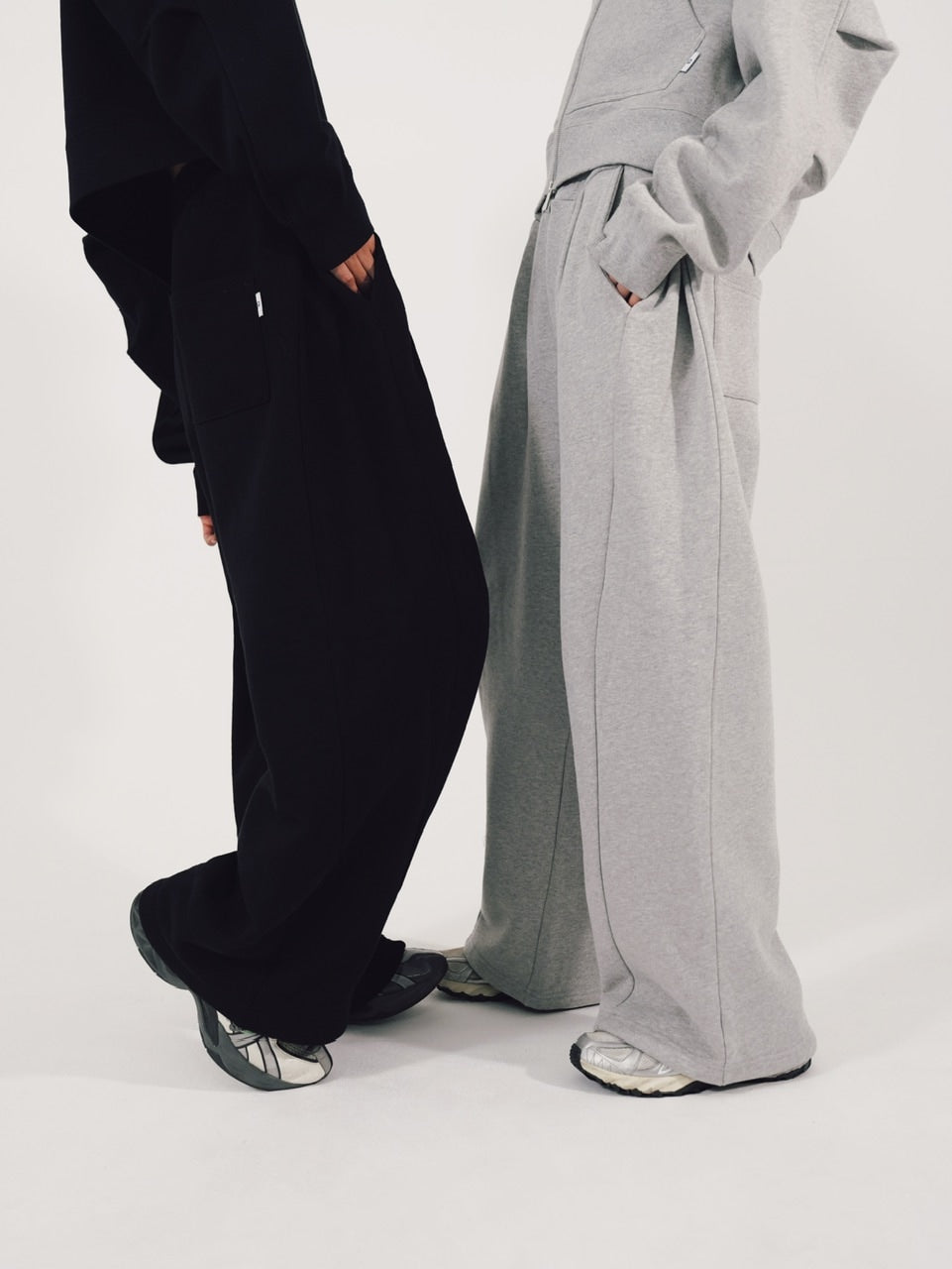 【CS】2tuck sweat pants (gray)