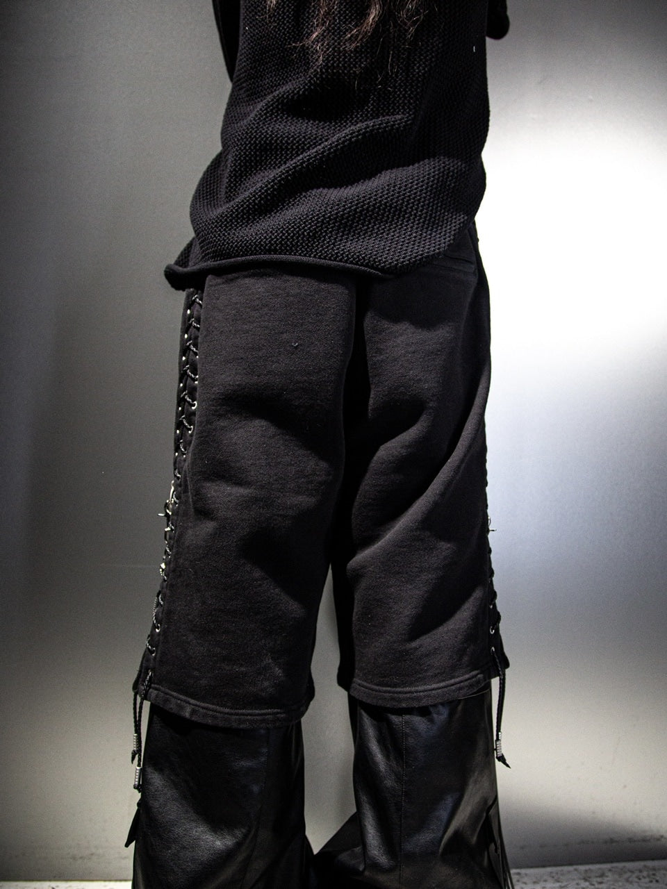 【DIG YOUR OWN GRAVE】LACEUPSHORTS / 【ディグユアオウングレイブ】レースアップスウェットパンツ