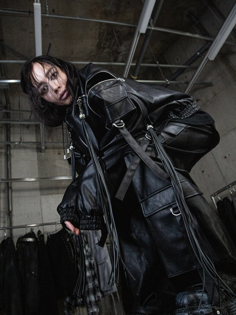 【DIG YOUR OWN GRAVE】FRINGE SKULL KEY CHAIN / 【ディグユアオウングレイブ】フリンジスカルキーチェーンキーホルダー