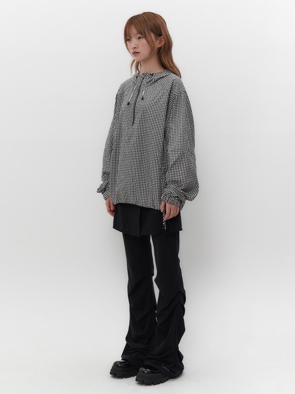 【TUOMIO】CHECK LIGHT ANORAK