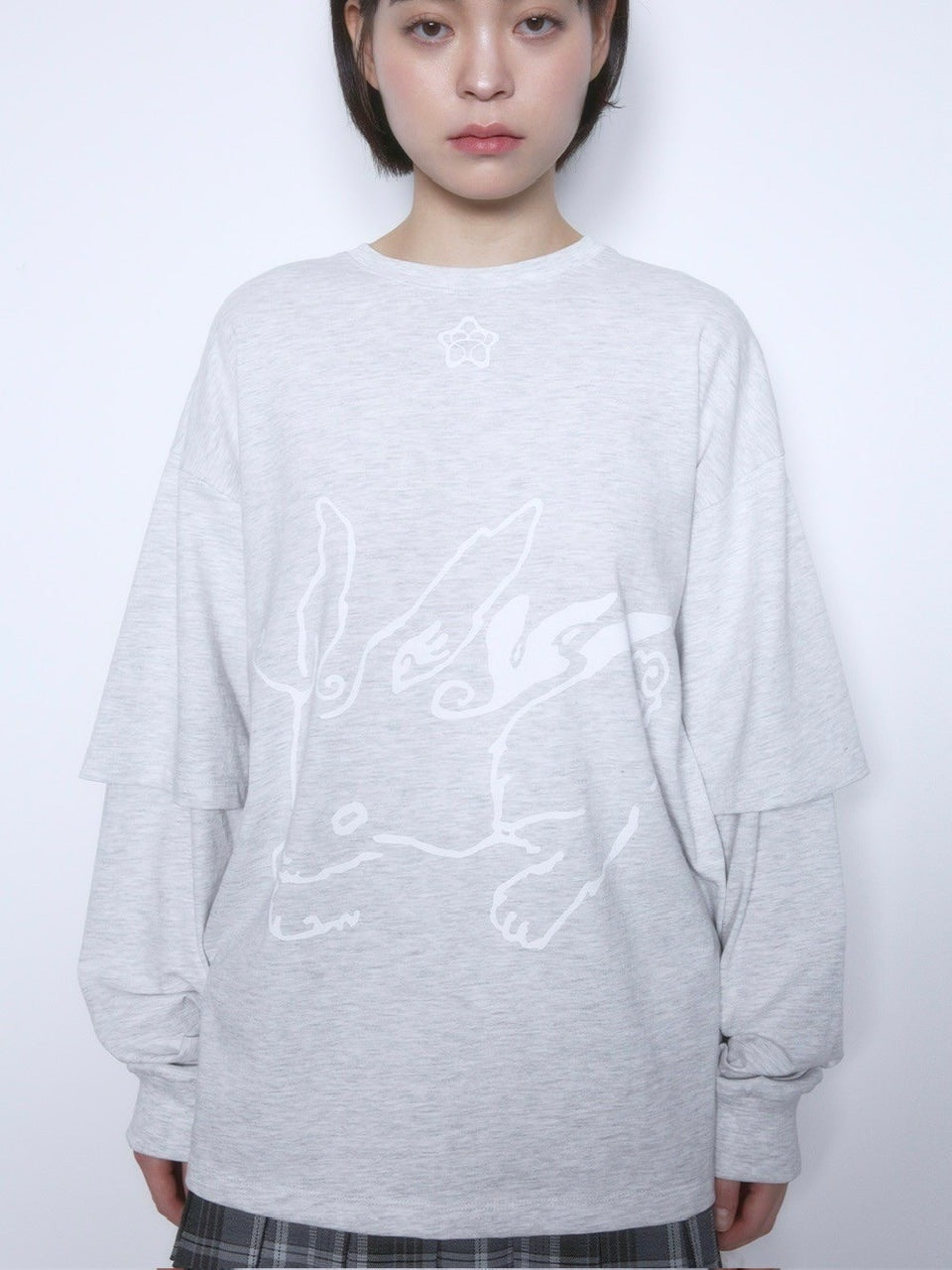 【TUOMIO】BUNNY LAYERED LONG SLEEVES