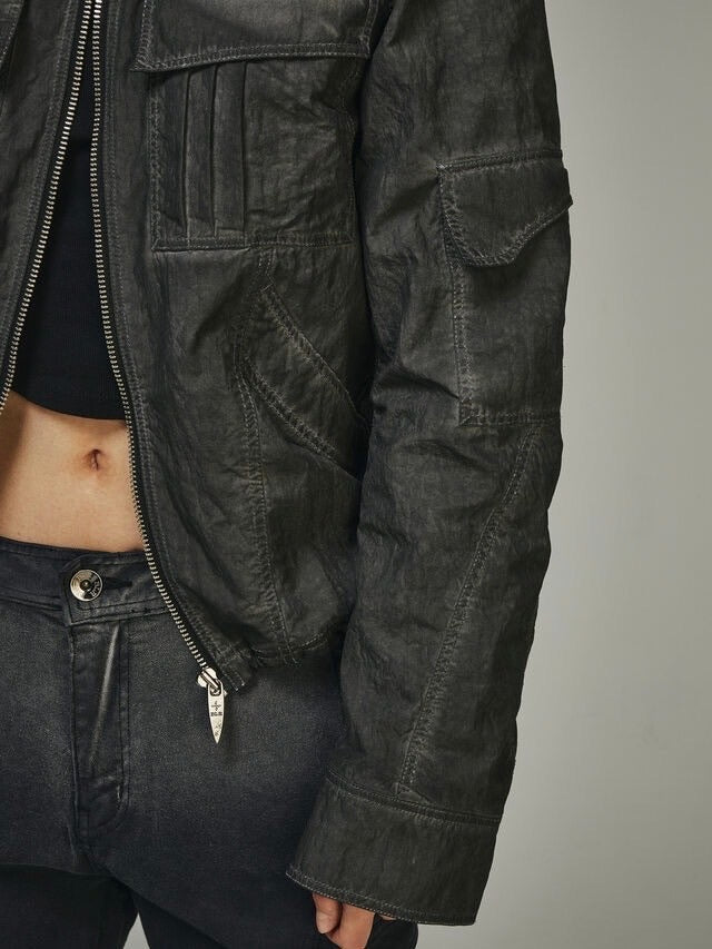 【BLR BLUER】DYED MULTI-POCKET NYLON WORK JACKET