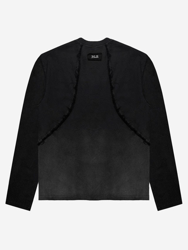 【BLR BLUER】DESTROYED GRADATION WASHING LONG SLEEVE