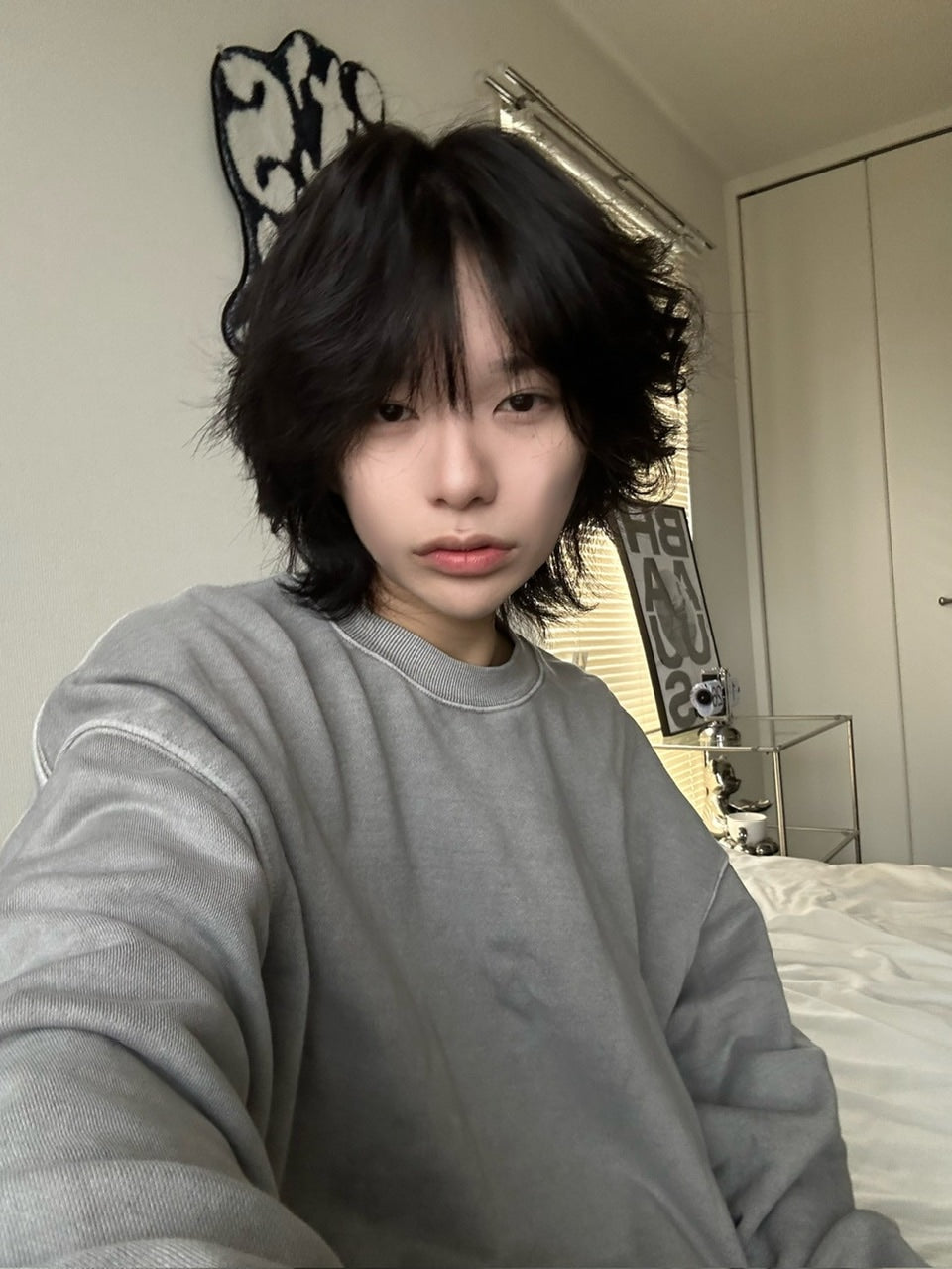 受注制【LUV CODE】pigment sweat shirt (2color)