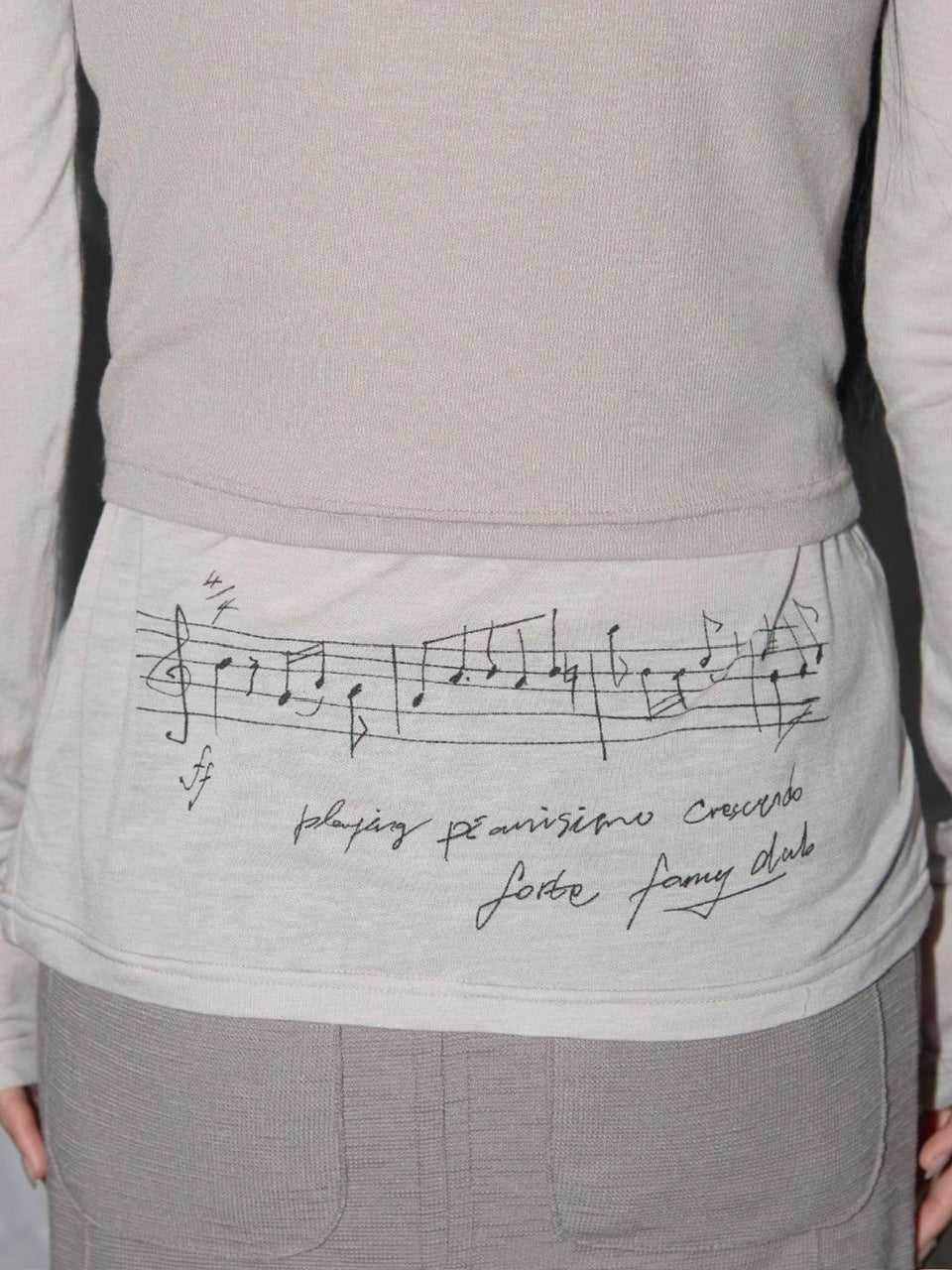 【FANCY CLUB】3-WAY BUTTON LAYERED LONG SLEEVE / 【ファンシークラブ】ボタンベストレイヤード長袖Tシャツ