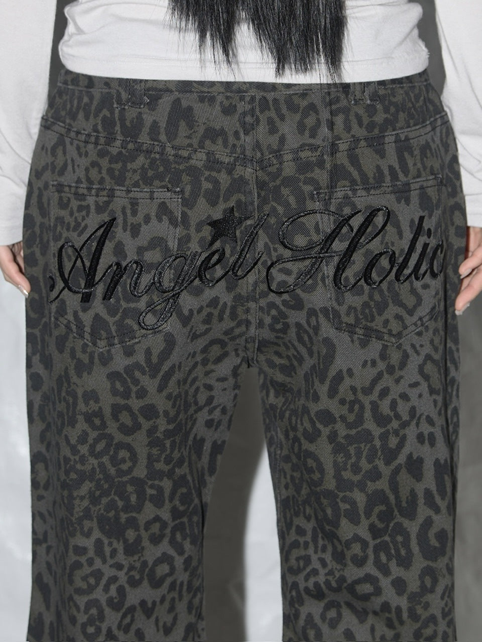 【FANCY CLUB】LEOPARD BOOTCUT PANTS