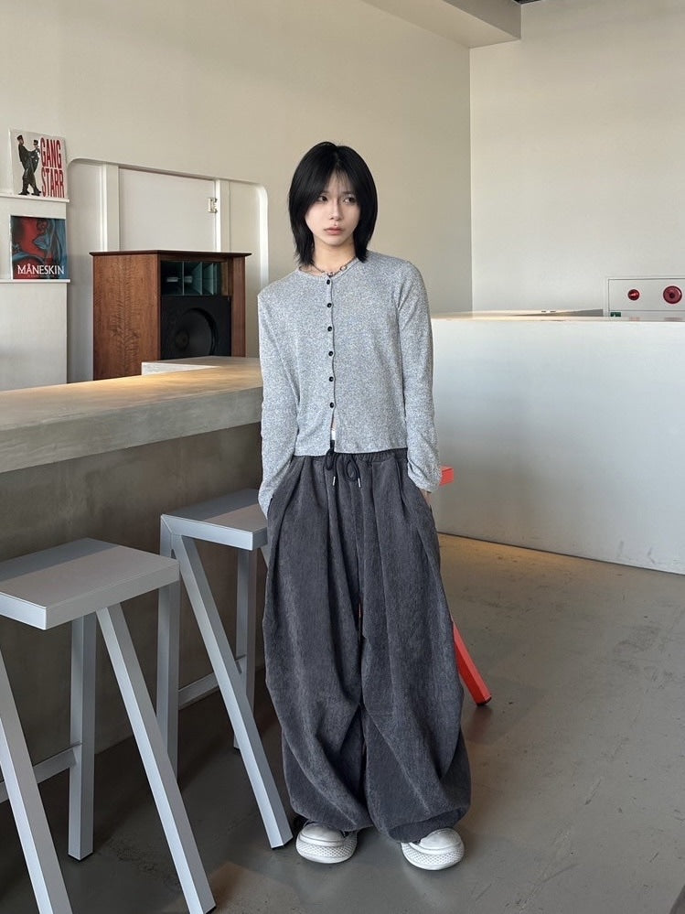 受注制【LUV CODE】pin tuck balloon pants (2color)