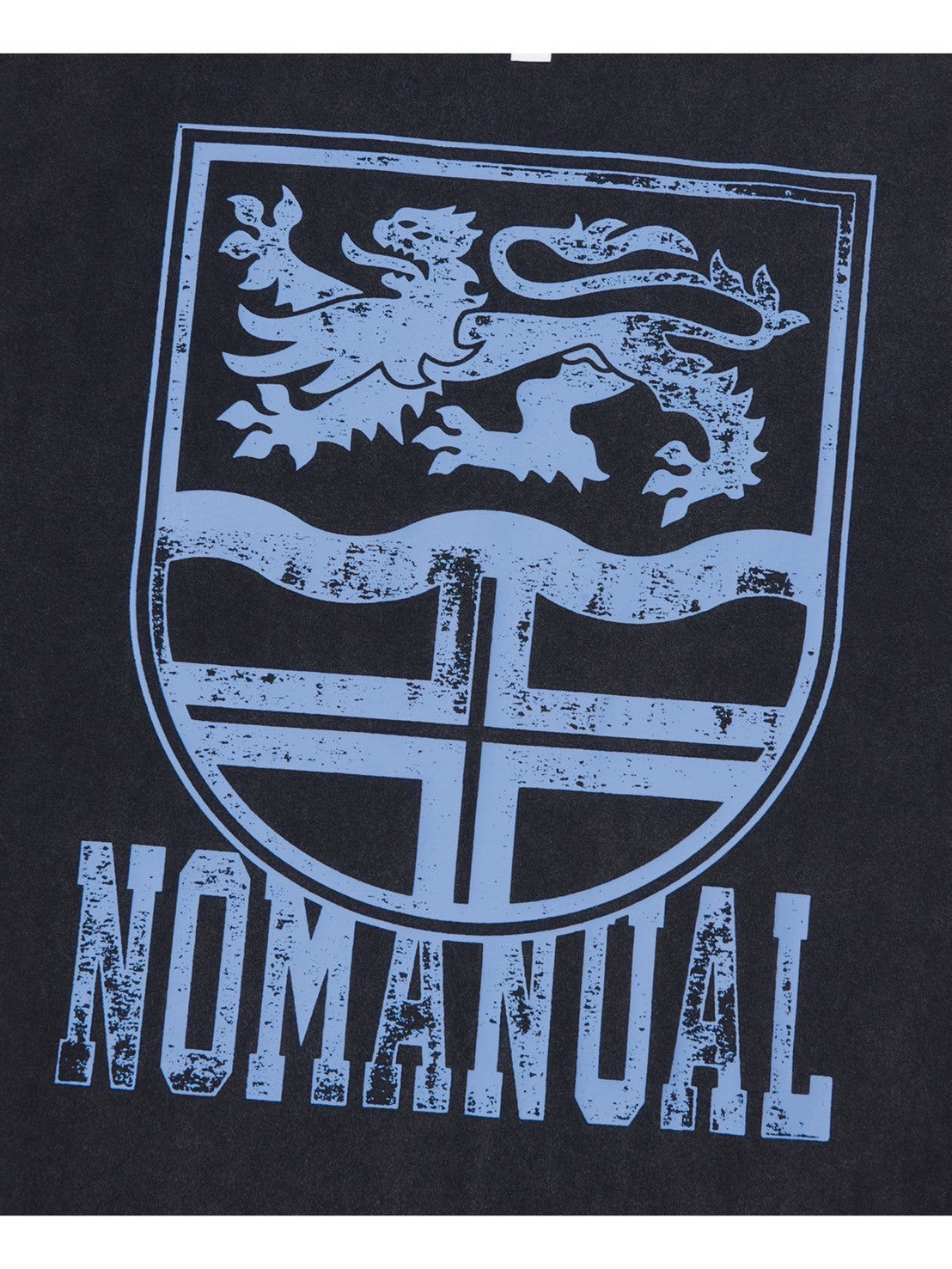 【NOMANUAL】EMBLEM WASHED T-SHIRT