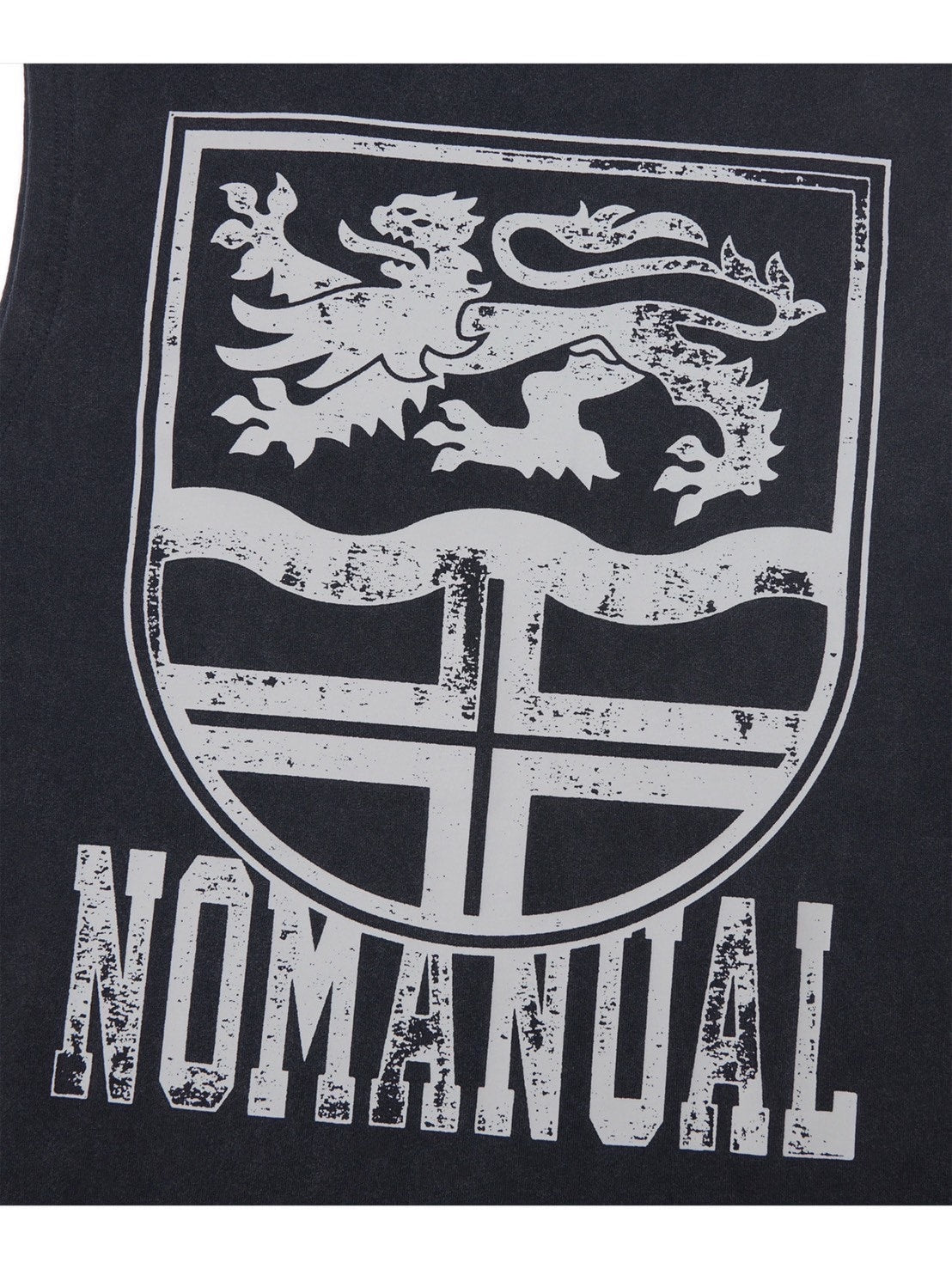 【NOMANUAL】EMBLEM WASHED SLEEVELESS TEE