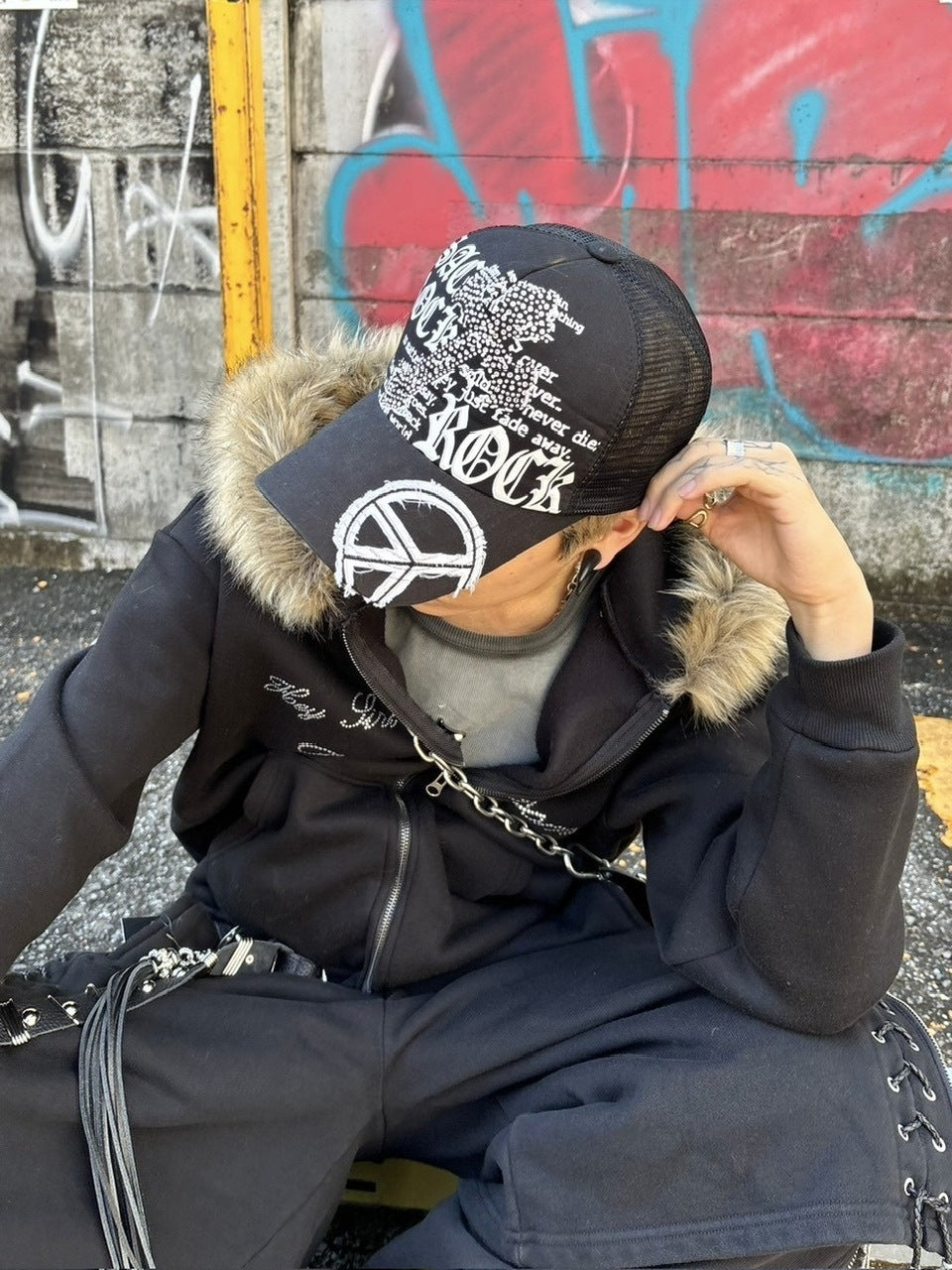 Never mind the XU】fur zip up hoodie (2color) – PRESSING WEB SHOP