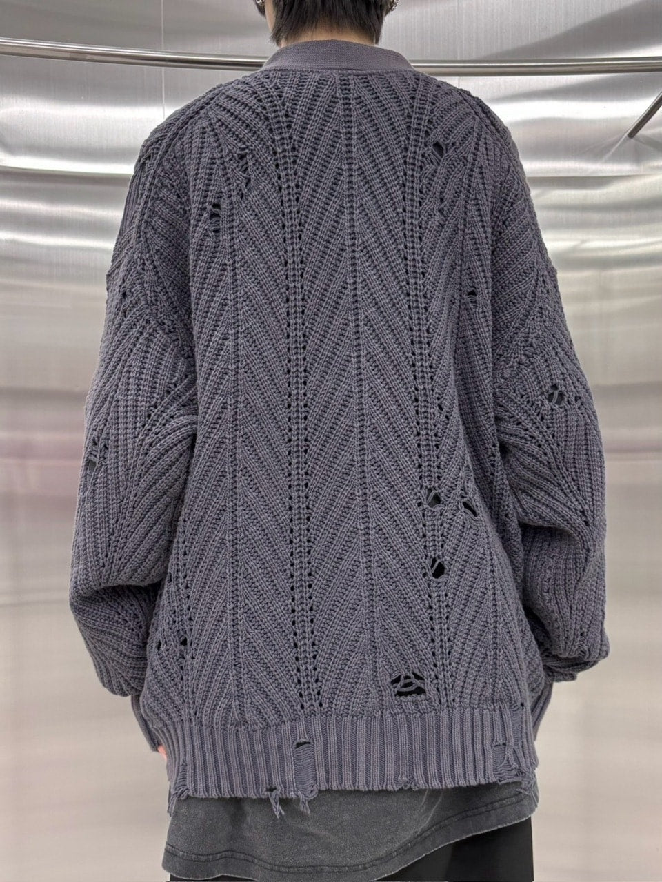 受注制【nmtc +】wash knit cardigan (2color)