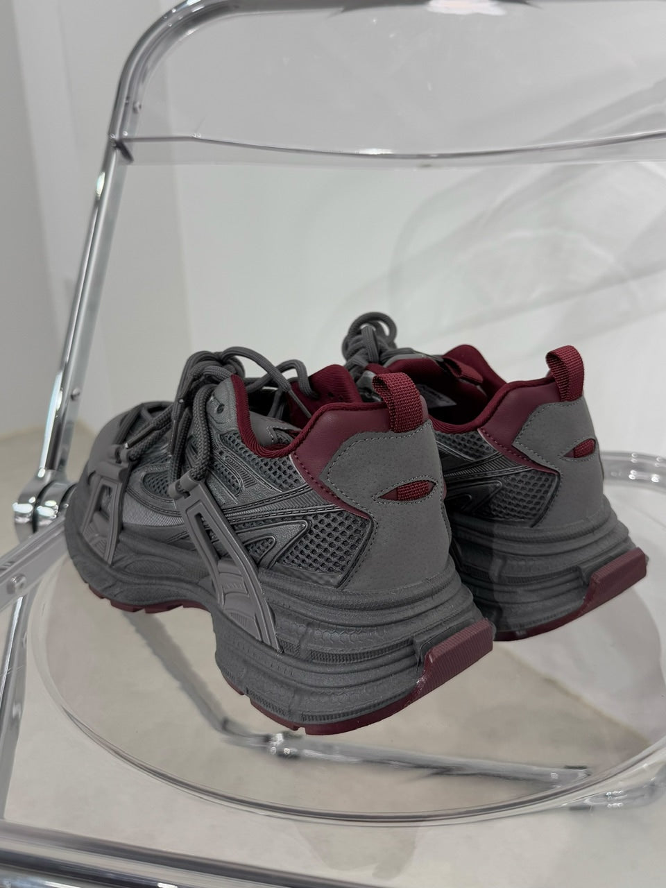 国際配送【Nerd out XU】thick sole daddy shoes (2color)