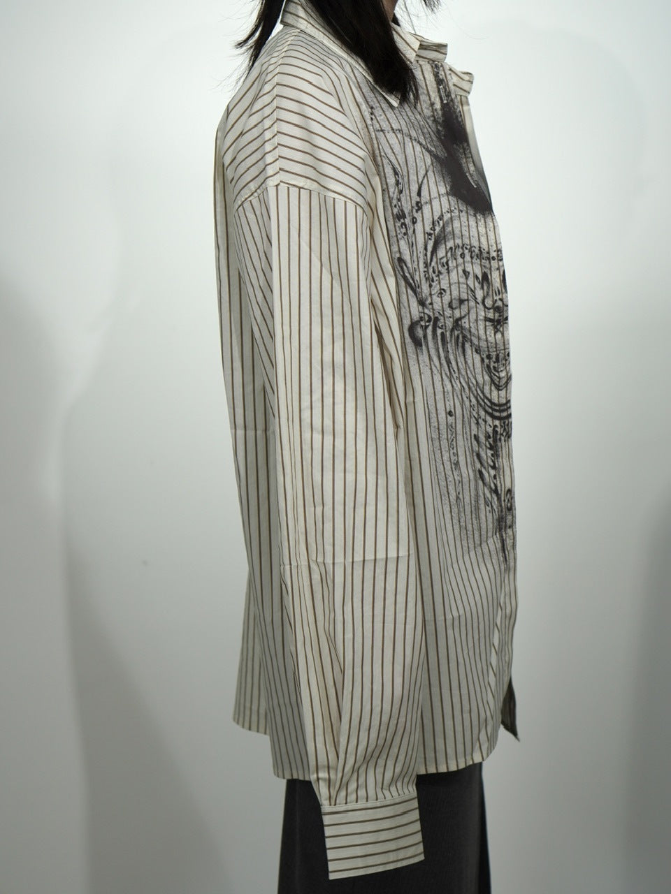 国際配送【Nerd out XU】Chaos stripe shirt