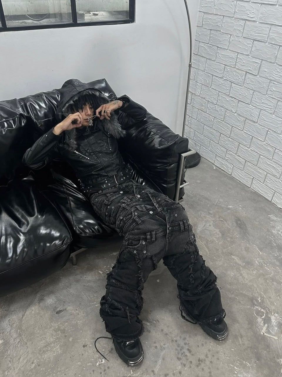 【Cozy world Wide】00 KNIGHT CLUB BAGGY FLARE JEANS