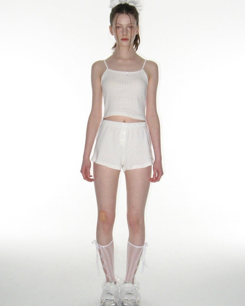 【CRANK】LACE EYELET SLEEVELESS