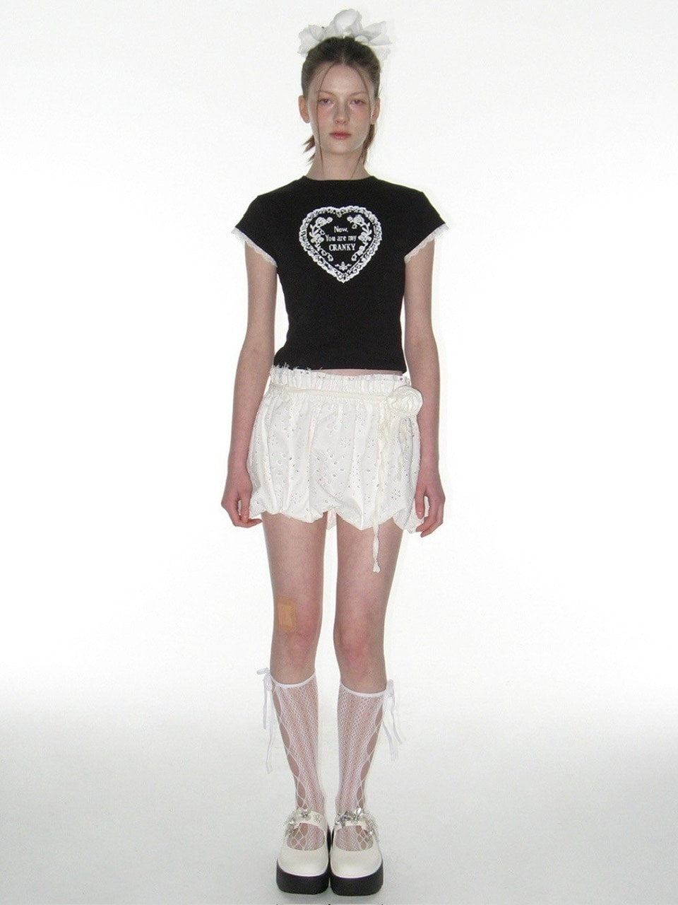 【CRANK】ROSE PUNCHING BALLOON SKIRT