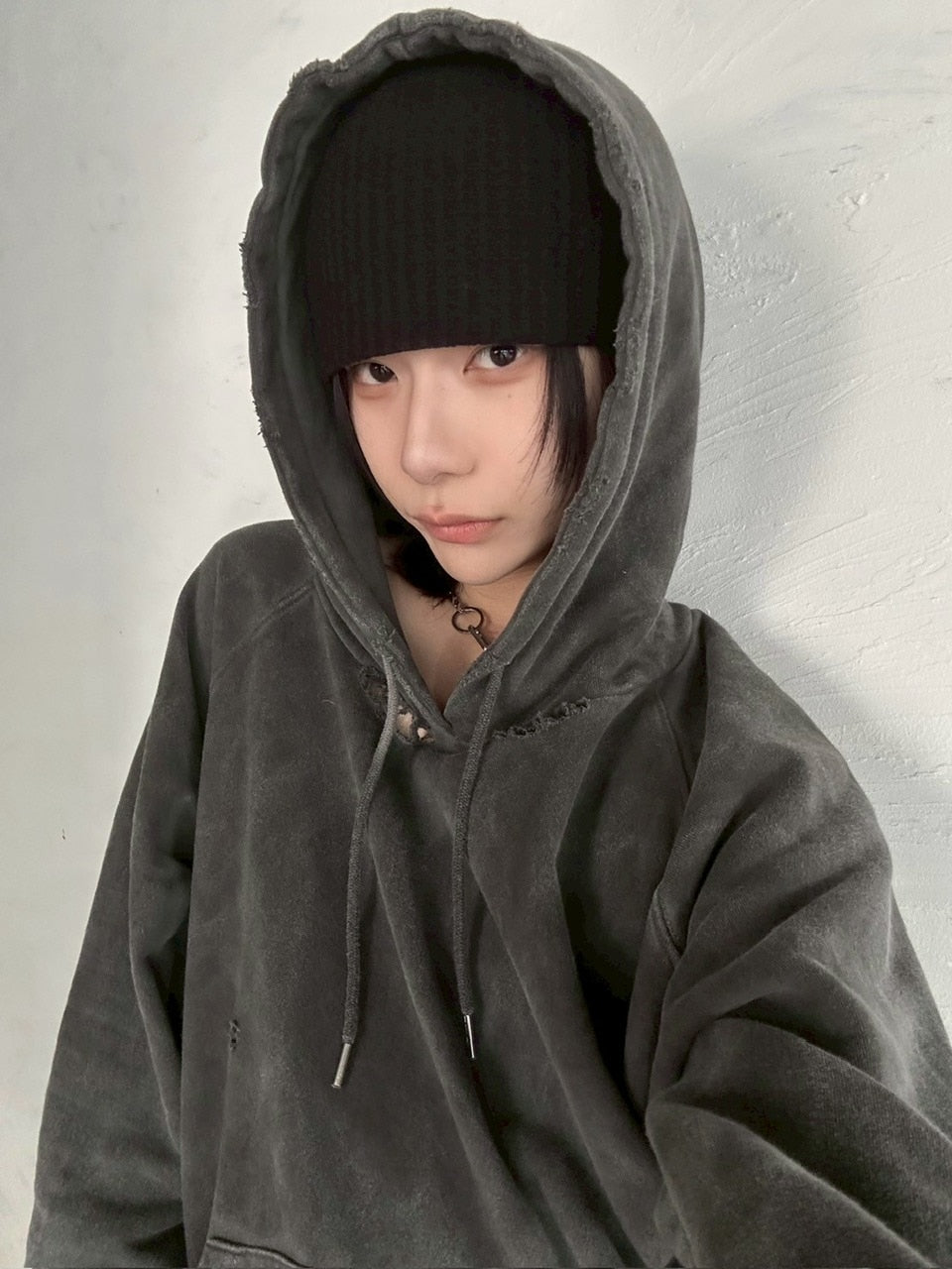 受注制【LUV CODE】waffle beanie (2color)