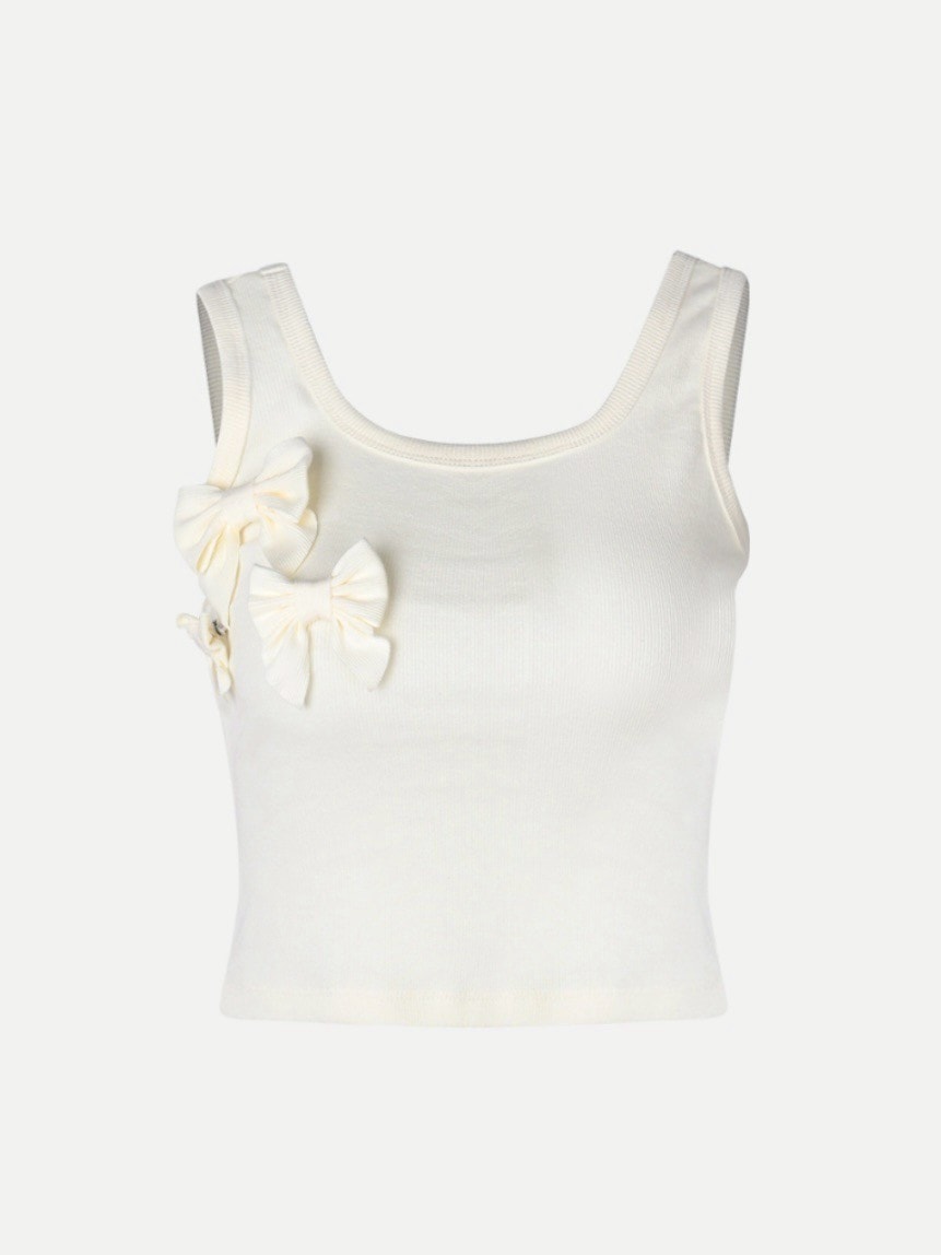 【GATELESS】RIBBON POP TANK TOP