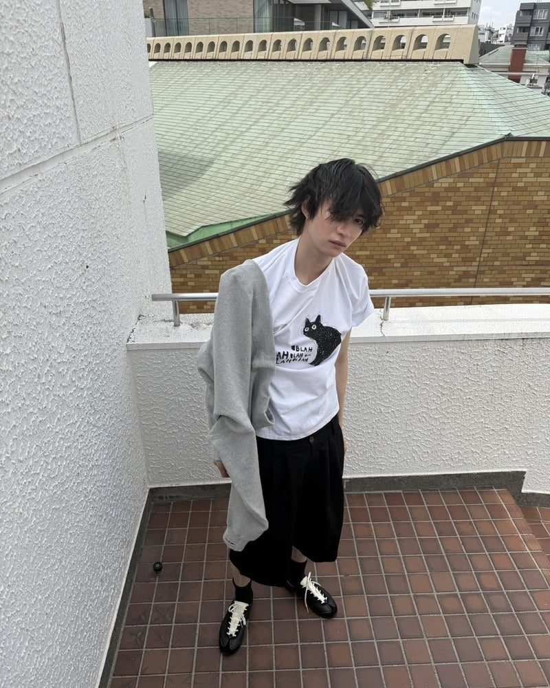 大阪店WEB限定【Chikashitsu +】heavy weight cat t-shirt (2color)