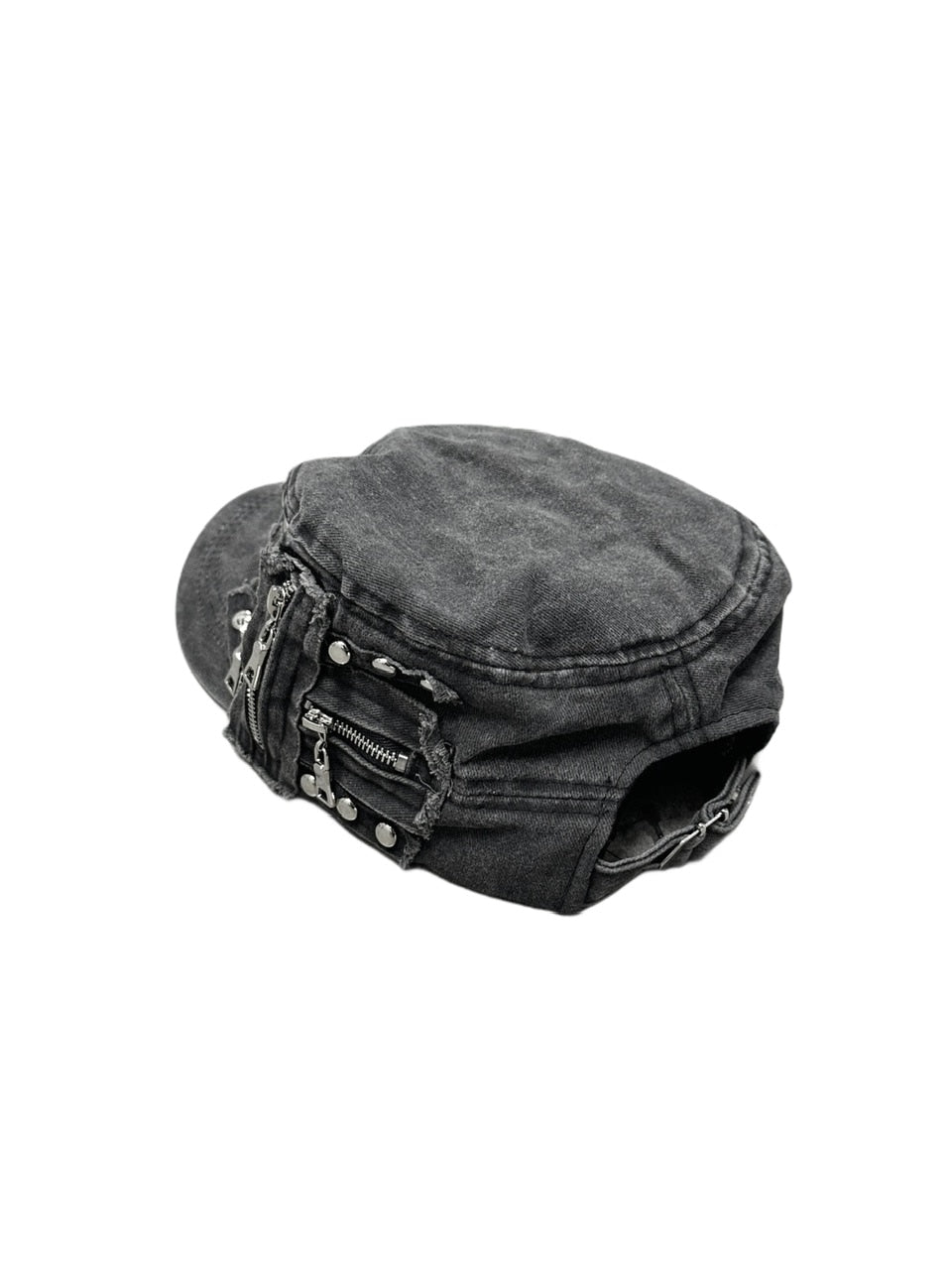 受注制【Never mind the XU】studs denim cap (2color) / 【ネバーマインドザエックスユー】スタッズデニムキャップ