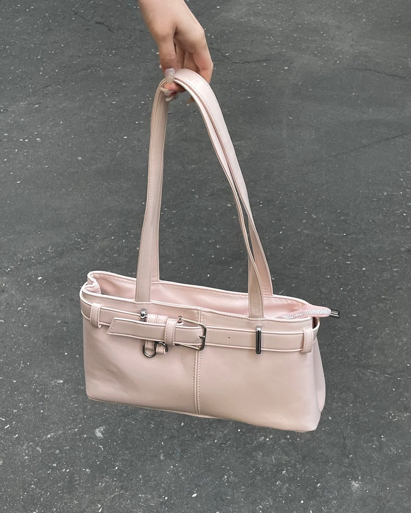 受注制【oaks】leather belt shoulder bag (3color)