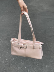 受注制【oaks】leather belt shoulder bag (3color)