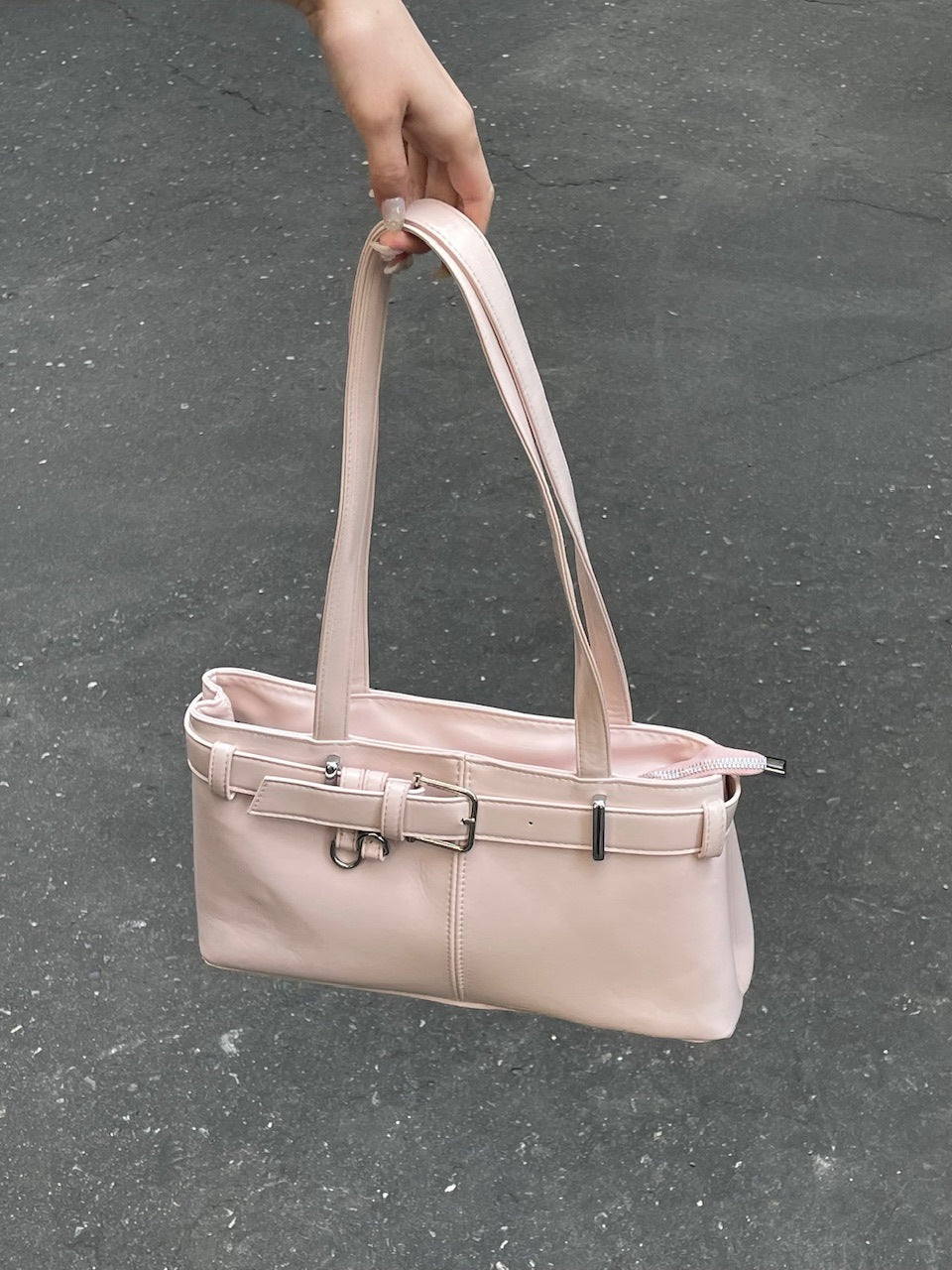 受注制【oaks】leather belt shoulder bag (3color)