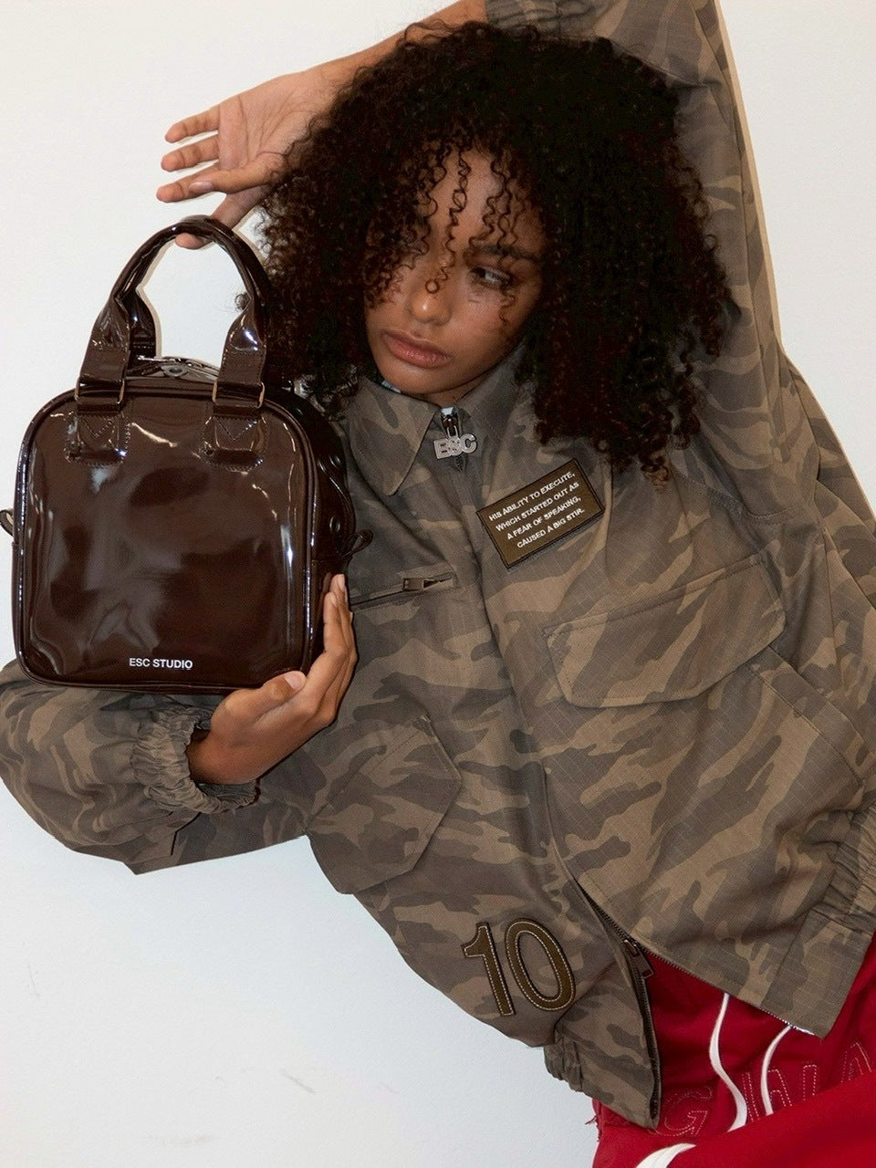 【ESC STUDIO】eyelet tote bag