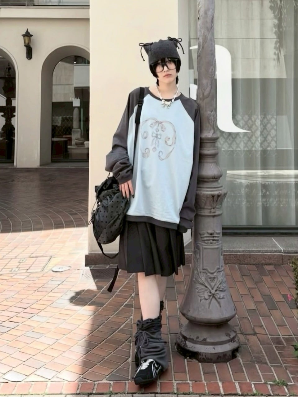 受注制【nmtc +】dot pattern backpack (2color) / 【エヌエムティーシープラス】ドットプリントバッグパック