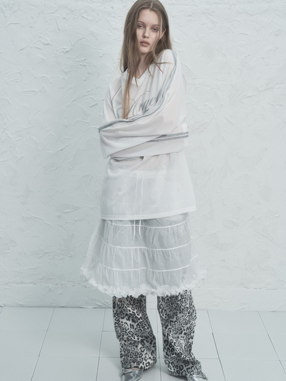 【SETUP‐EXE】V-NECK MESH SPORTS T