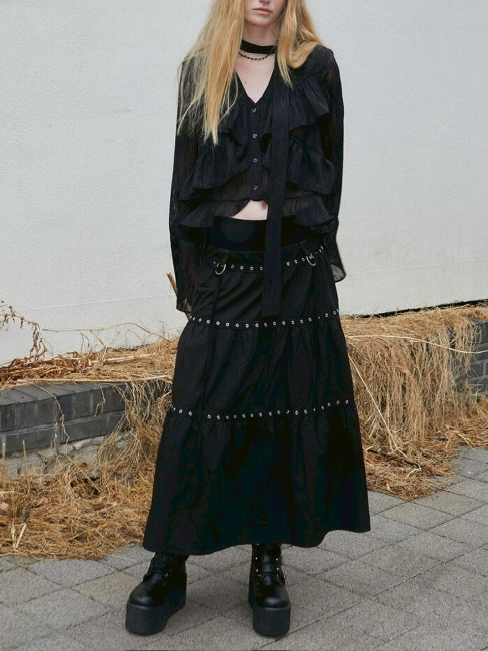 【NOT KNOWING】Bohem Chiffon Blouse