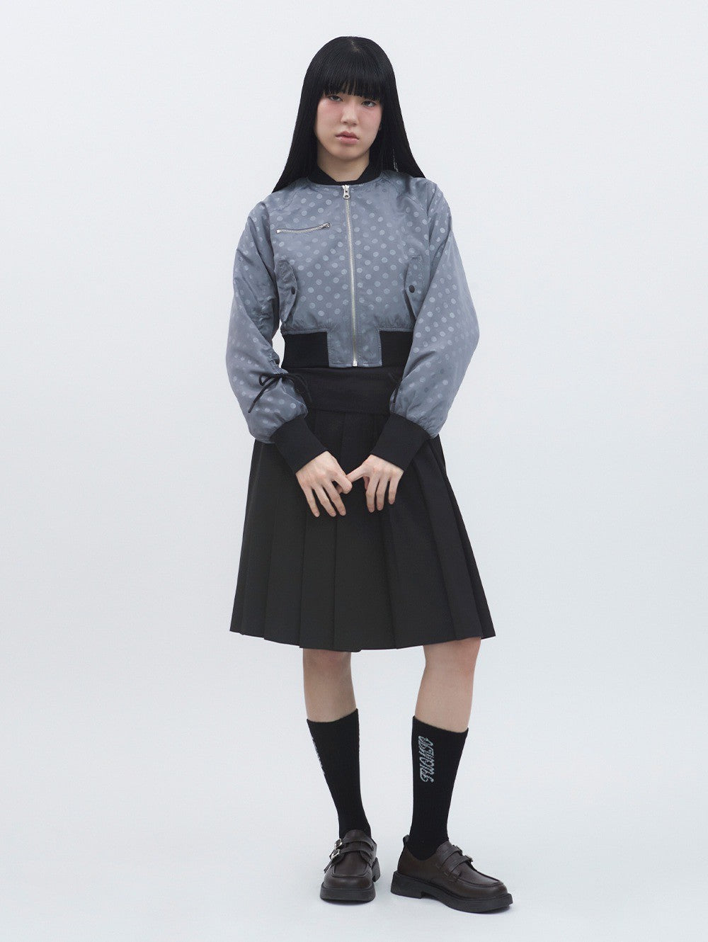 【TUOMIO】MIDI PLEATS RIBBON CULOTTES