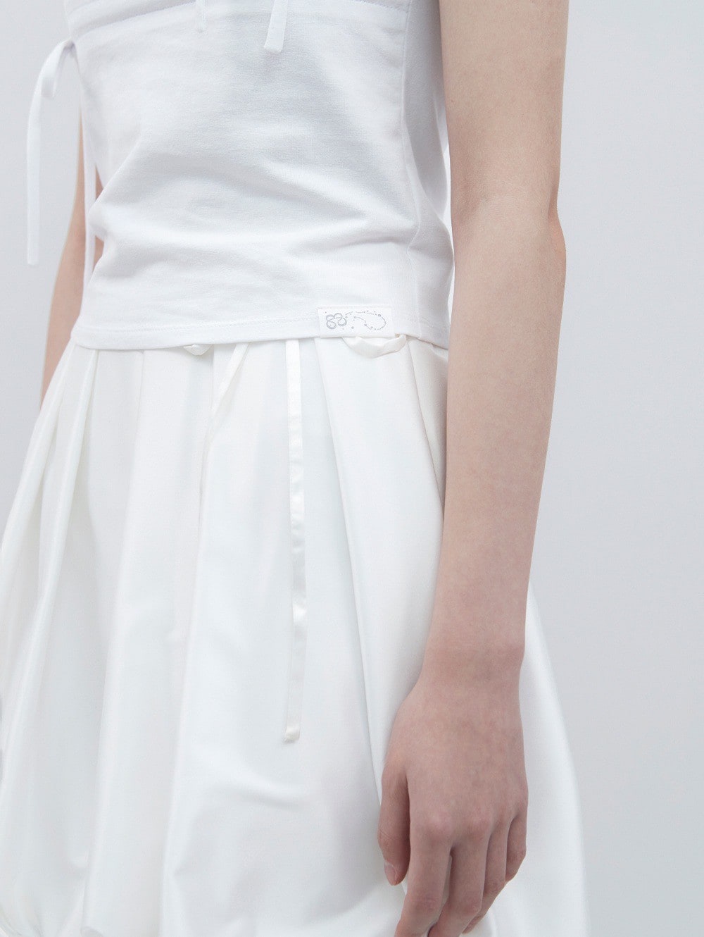 【TUOMIO】SATIN BALLOON SKIRT