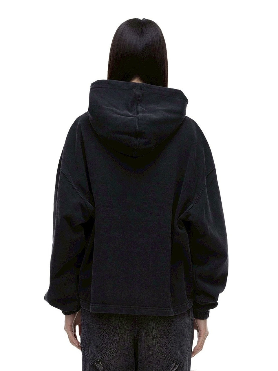 【The Boy Has No Patience】NIGHT OF THE BLOOD MOON WASHED DISTRESSED GRAPHIC HOODIE