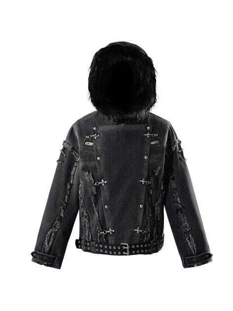 【The Boy Has No Patience】BLOOD MOON NIGHT SNAKE PRINT JACKET