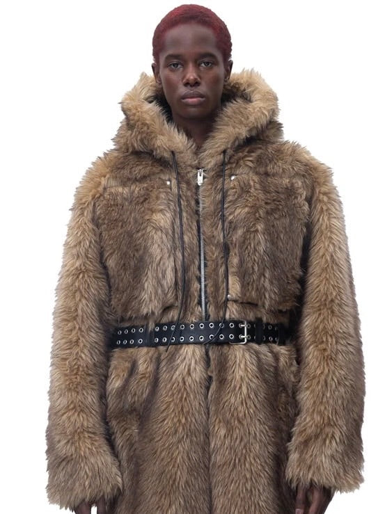 【The Boy Has No Patience】BLOOD MOON NIGHT BOXER ECO-FRIENDLY FUR COAT
