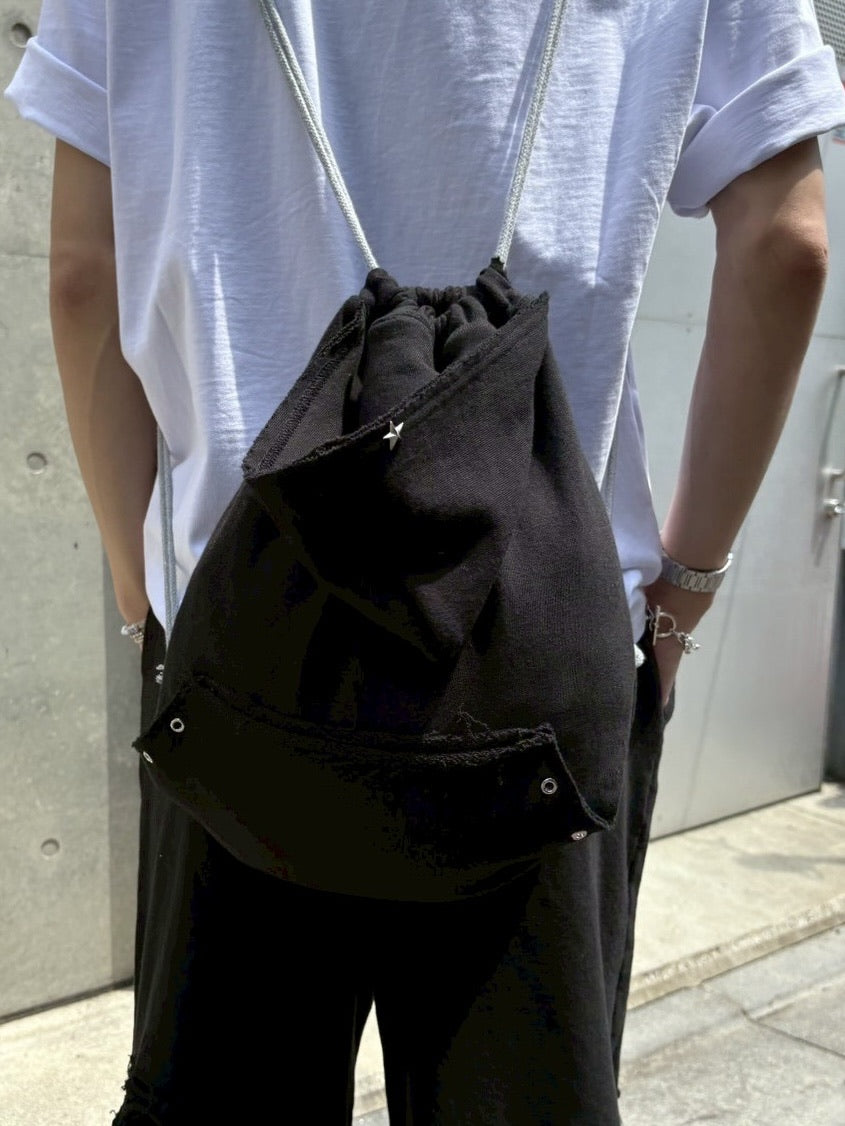 受注制【nmtc +】sweat hood knapsack (2color) / 【エヌエムティーシープラス】スウェットフードナップサック