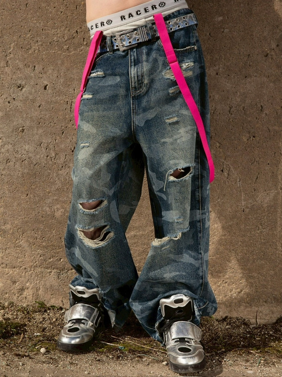 【RACER WORLDWIDE】Laser Camo Jeans