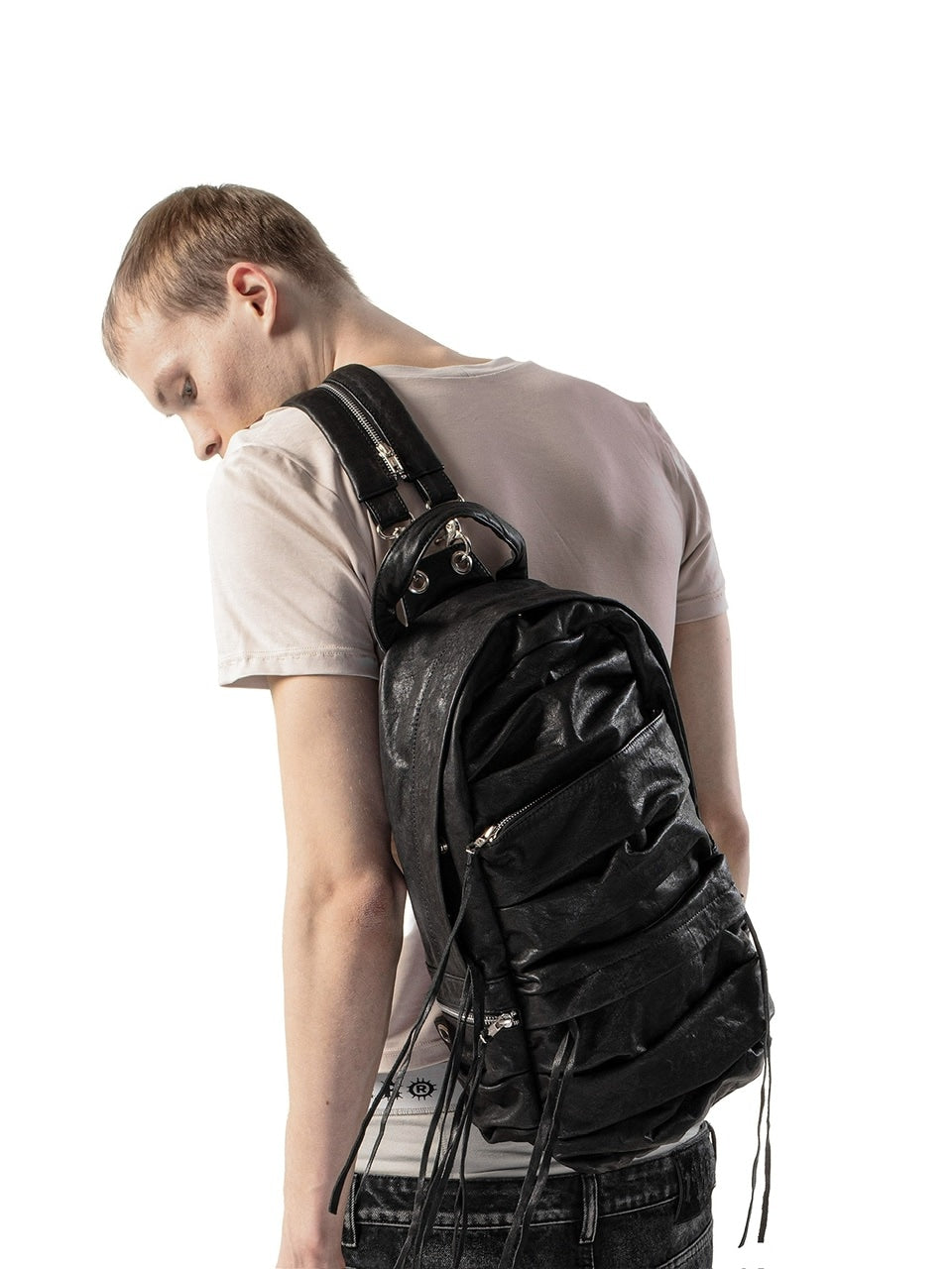 【RACER WORLDWIDE】Leather One Strap Bag