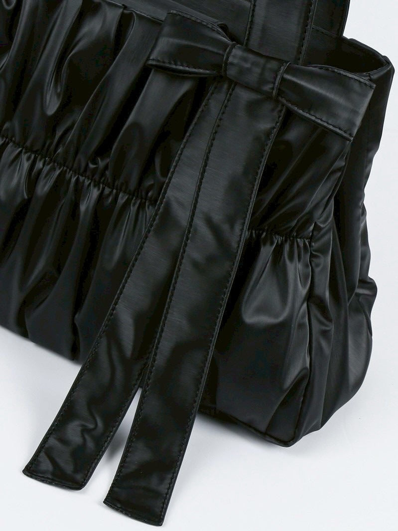 【ODDONEOUT】[ODDONEOUTXthesallyslaw] SHIRRING BAG / 【オッドワンアウト】シャーリングリボンハンドバッグ