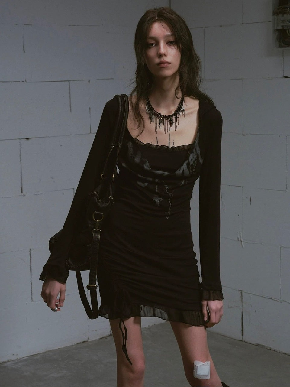 【Cest Nous】two-piece dress (3color) / 【セヌー】ツーピースレイヤードミニワンピース